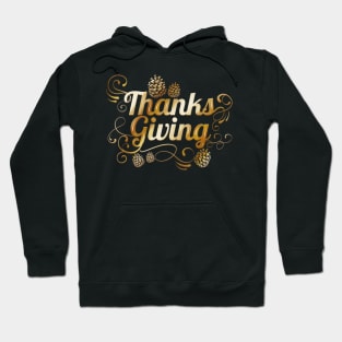 Ornaments Pine Cone Logo Thanksgiving Hoodie